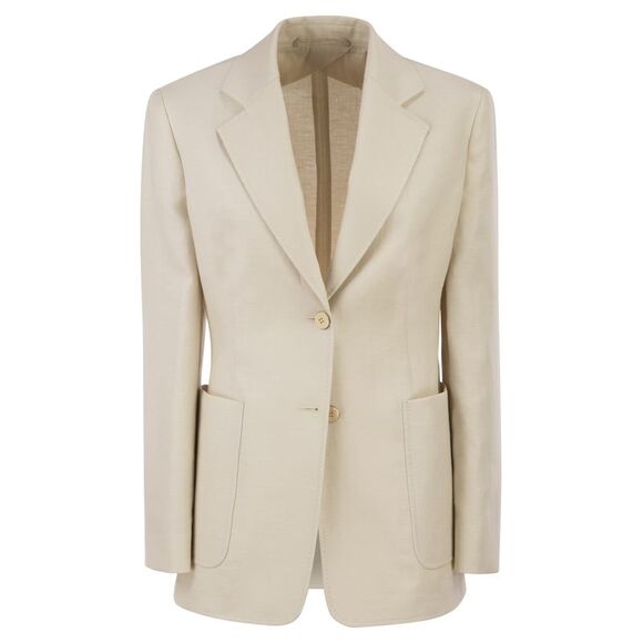 Max Mara Women Mxmvolonta - Pure Linen Fabric Blazer